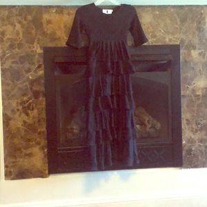 Dainty jewels girls size large 10/12 black dress